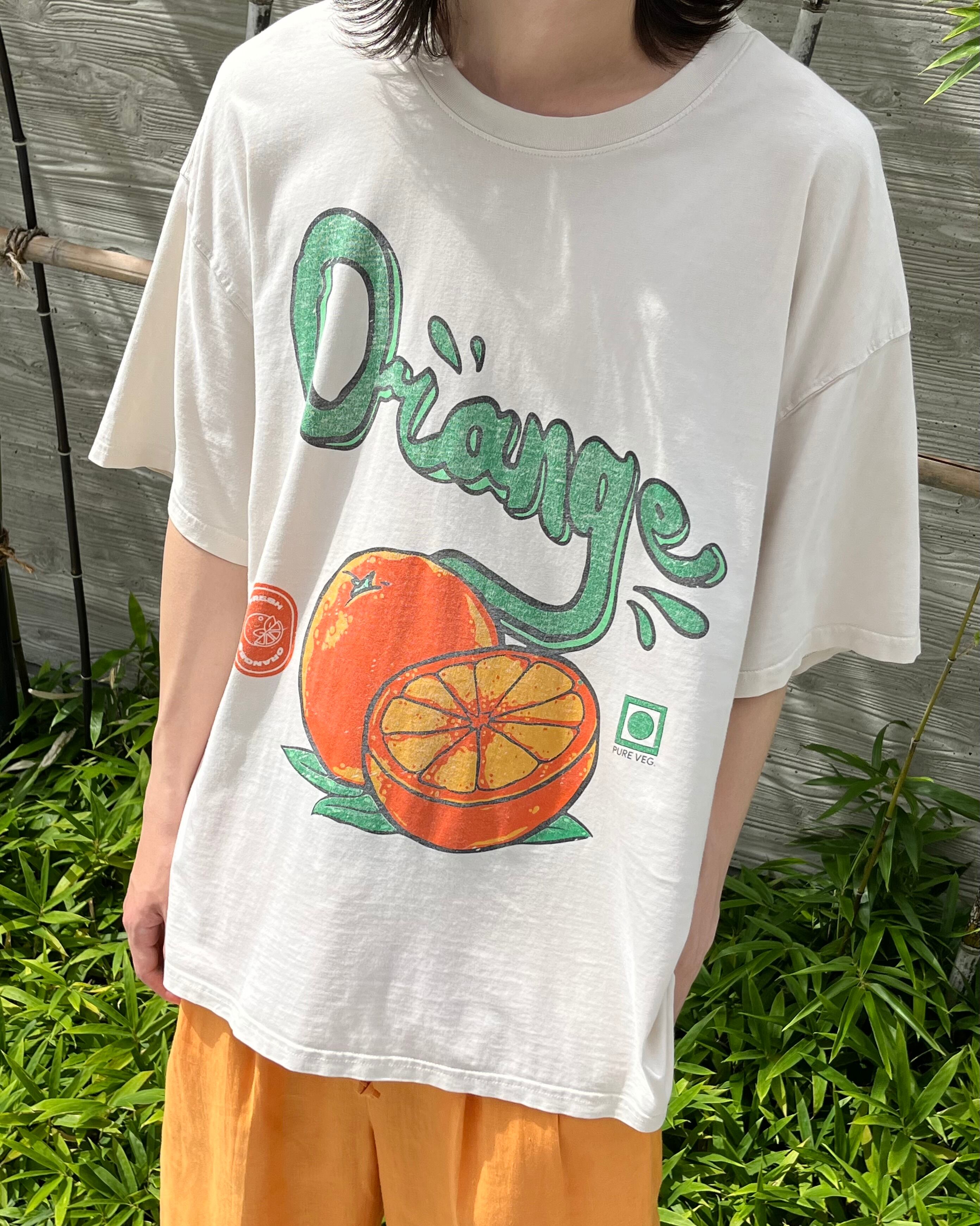 BONKERS "FRESH ORANGE" S/S Print Tee INDIA製