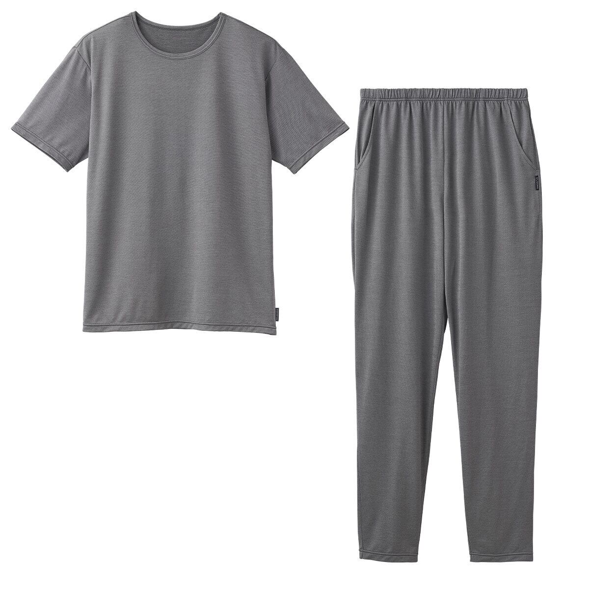 コンフォートクール ショートスリーブ ロングテーパードパンツ 上下セット メンズ