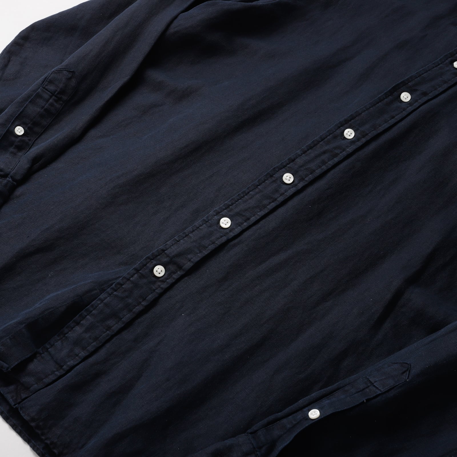 極美品】80s Ralph Lauren special linen silk shirt Black big size