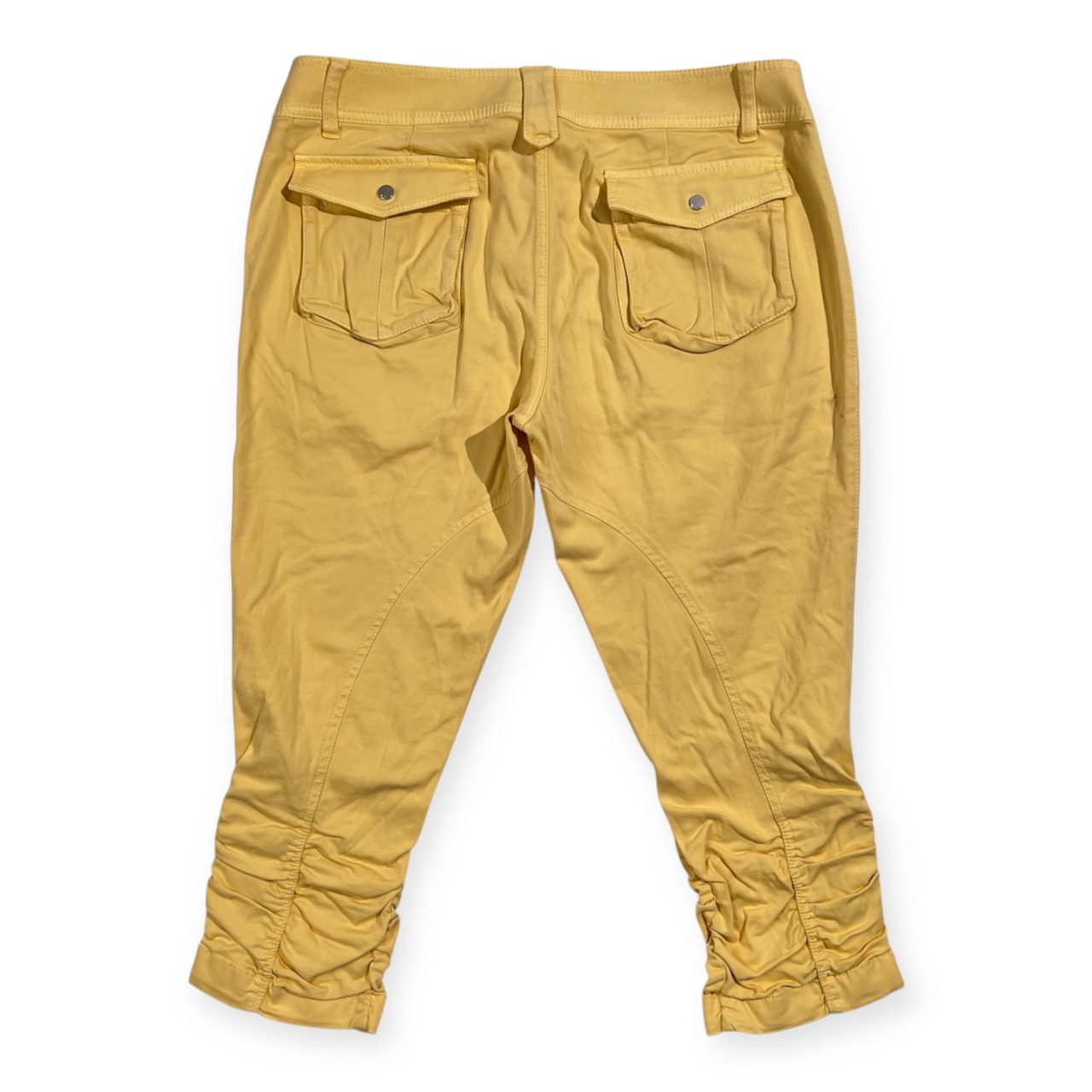 EPOCA エポカ 裾シャーリング ストレッチ コットン クロップドパンツ サイズ 46 /イエロー系 三陽商会 メンズ