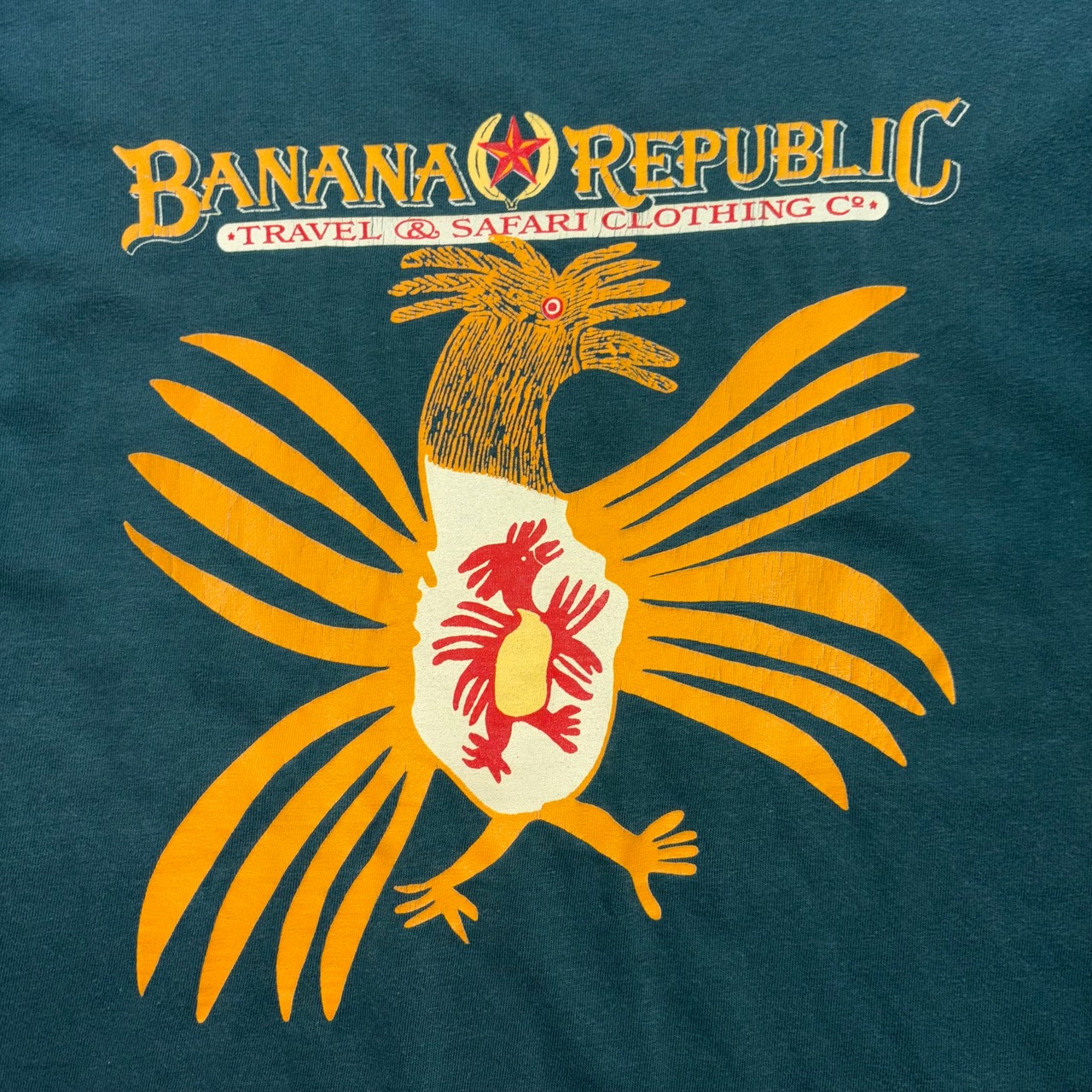 vintage 1980’s BANANA REPUBLIC print tee