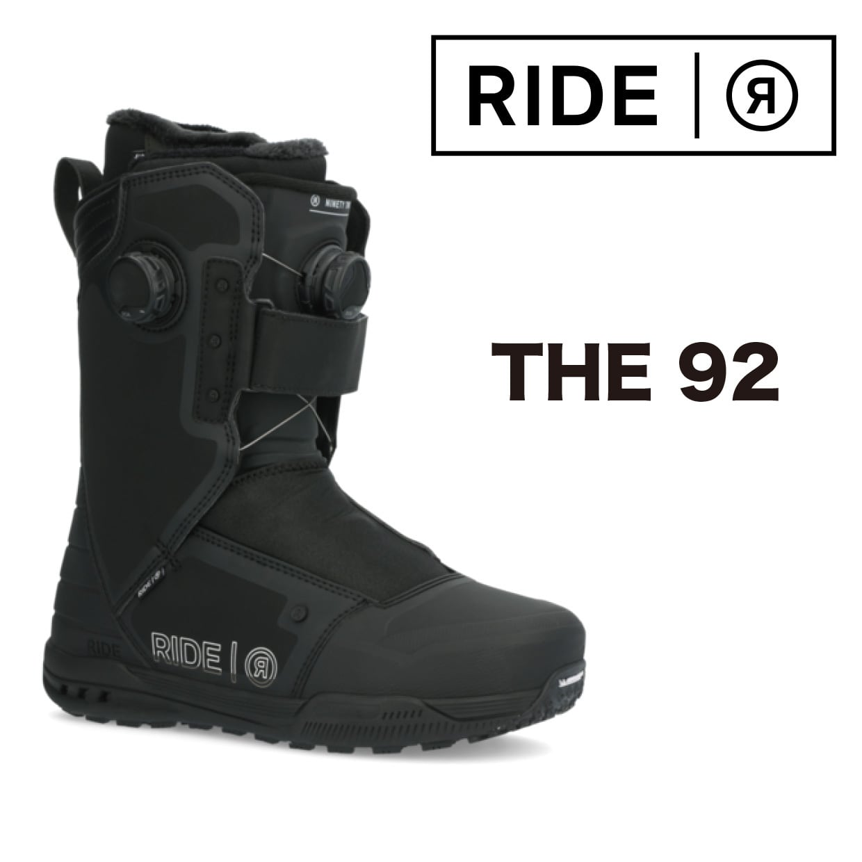 23-24年モデル RIDE .『 THE 92 』. Black . ライド . ナイン