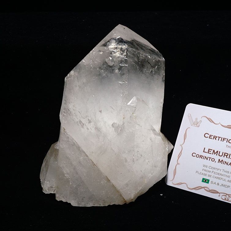 レムリアンシード 水晶 原石 ブラジル ミナスジェライス州 コリント産 証明書付属 一点物281-143