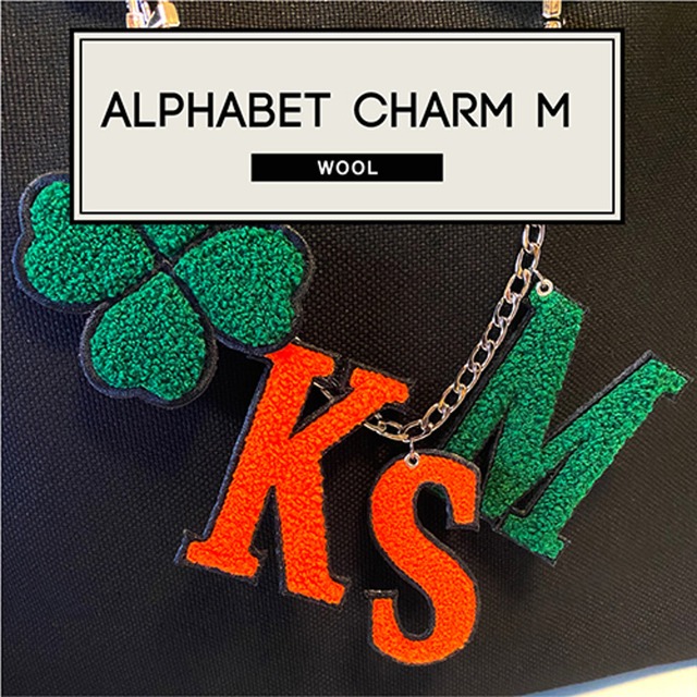 [ORNO BOOTH] ORNO BOOTH Initial Alphabet Charm M 正規品 韓国ブランド 韓国ファッション 韓国代行 韓国通販 ストラップ