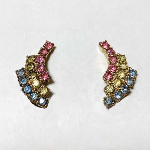 Vintage Multi Color Bijoux Earrings ②