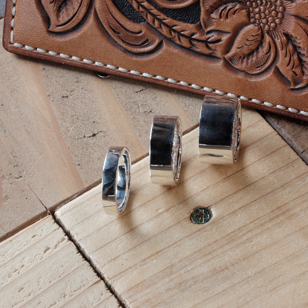 平打ちリング 4mm シンプル定番リング/シルバー925/指輪/リング/ペア