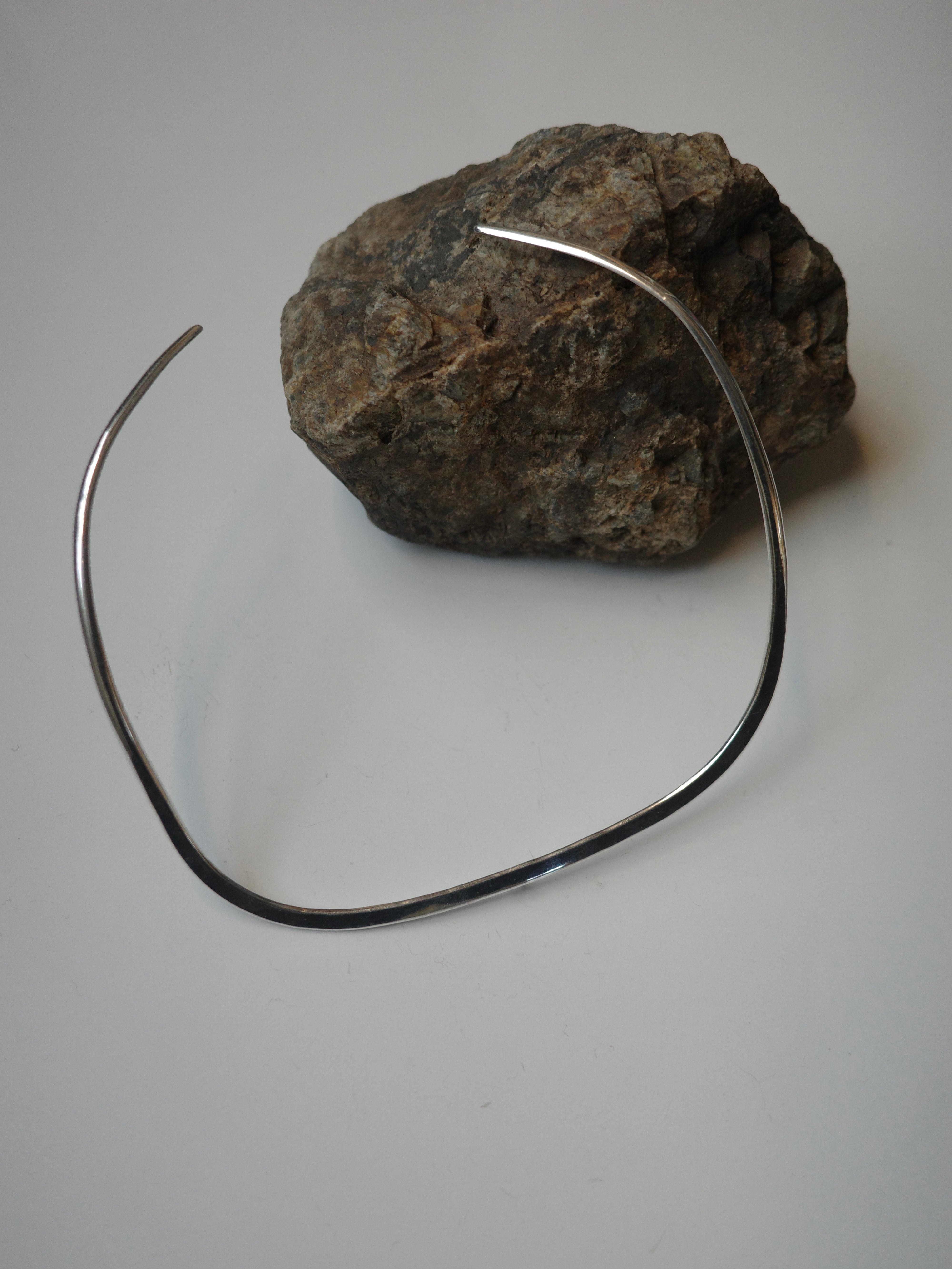 <vintage silver925>square choker