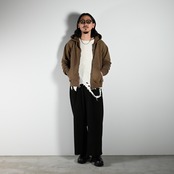 アナクロノームステンカラージャケット、フーディーコーディネート