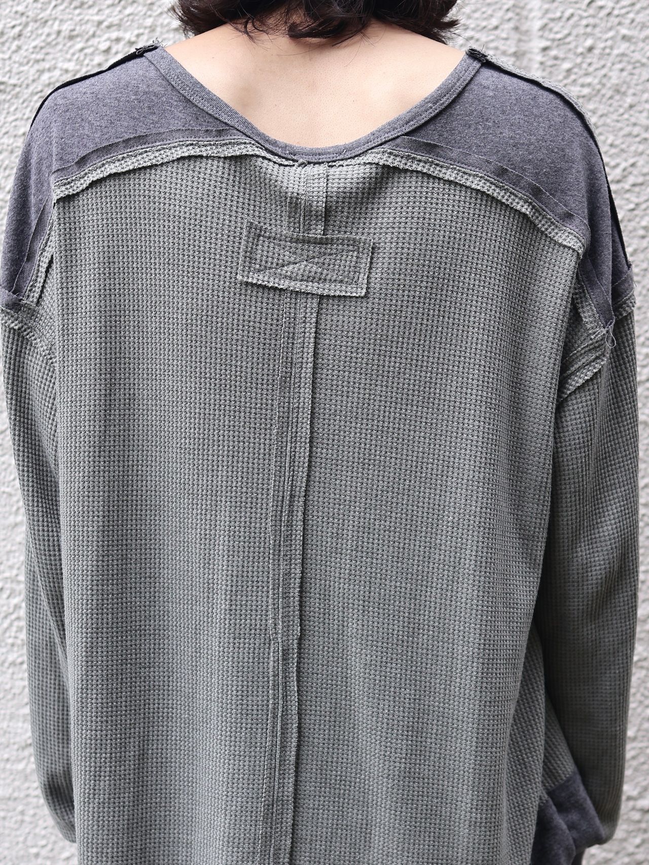 patchwork design thermal top