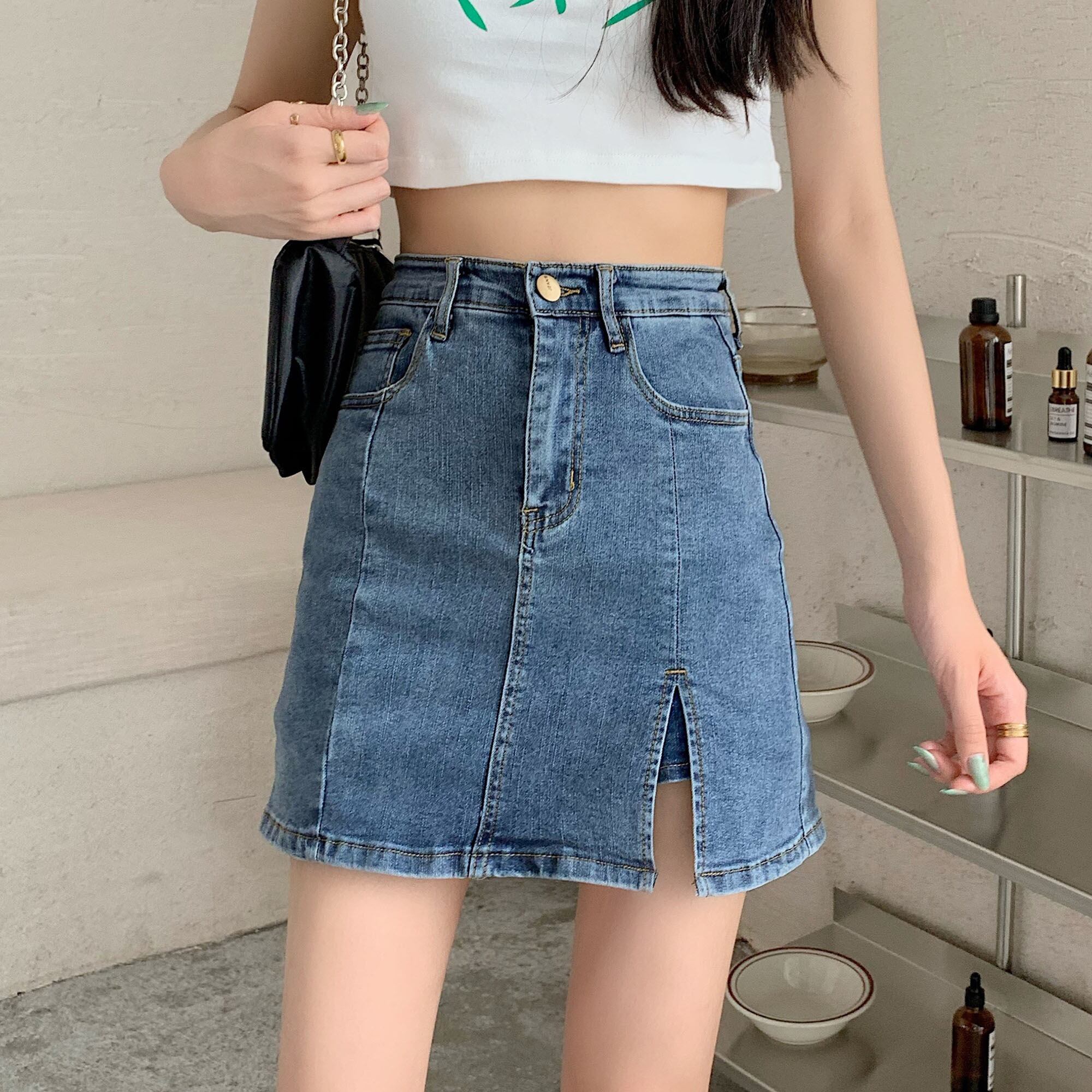 ハイウェストウェストスタンダードショーツ レトロ ブルマー YY-ファッション24487075804