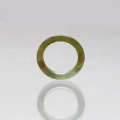 【12号】 色合いが美しい 翡翠くり抜き甲丸リング A貨翡翠 jd_rg2445