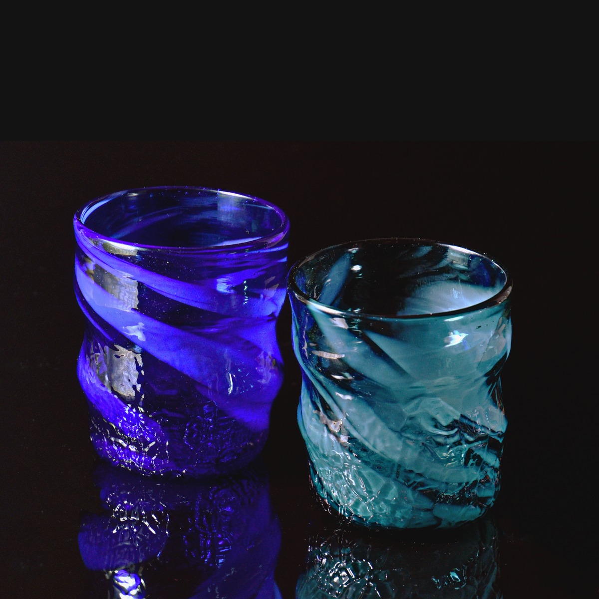 琉球ガラス　グラス二個 琉球ガラス】ロックグラス2個セット ペアグラス | TOKI