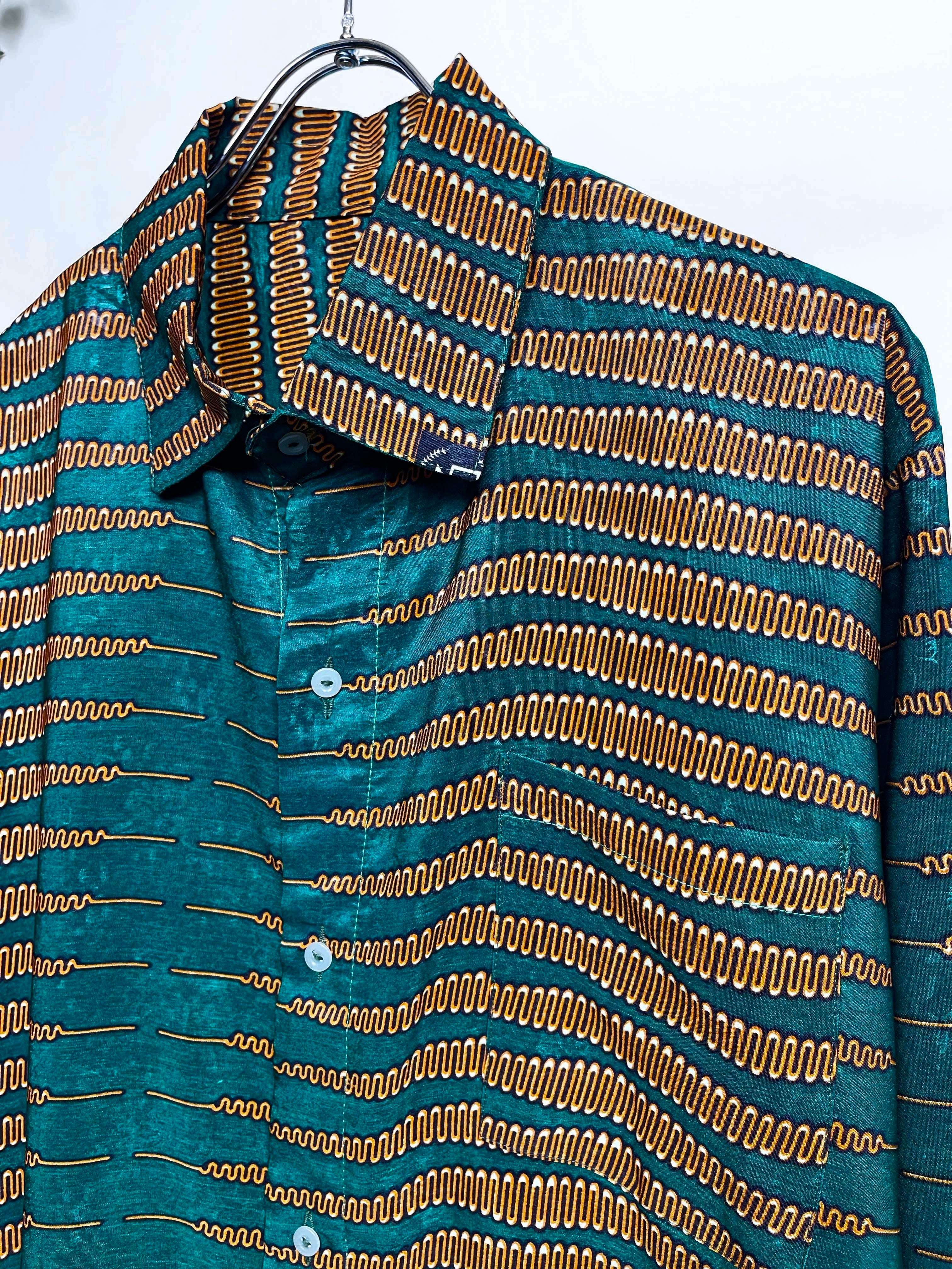 old pattern polyester shirt