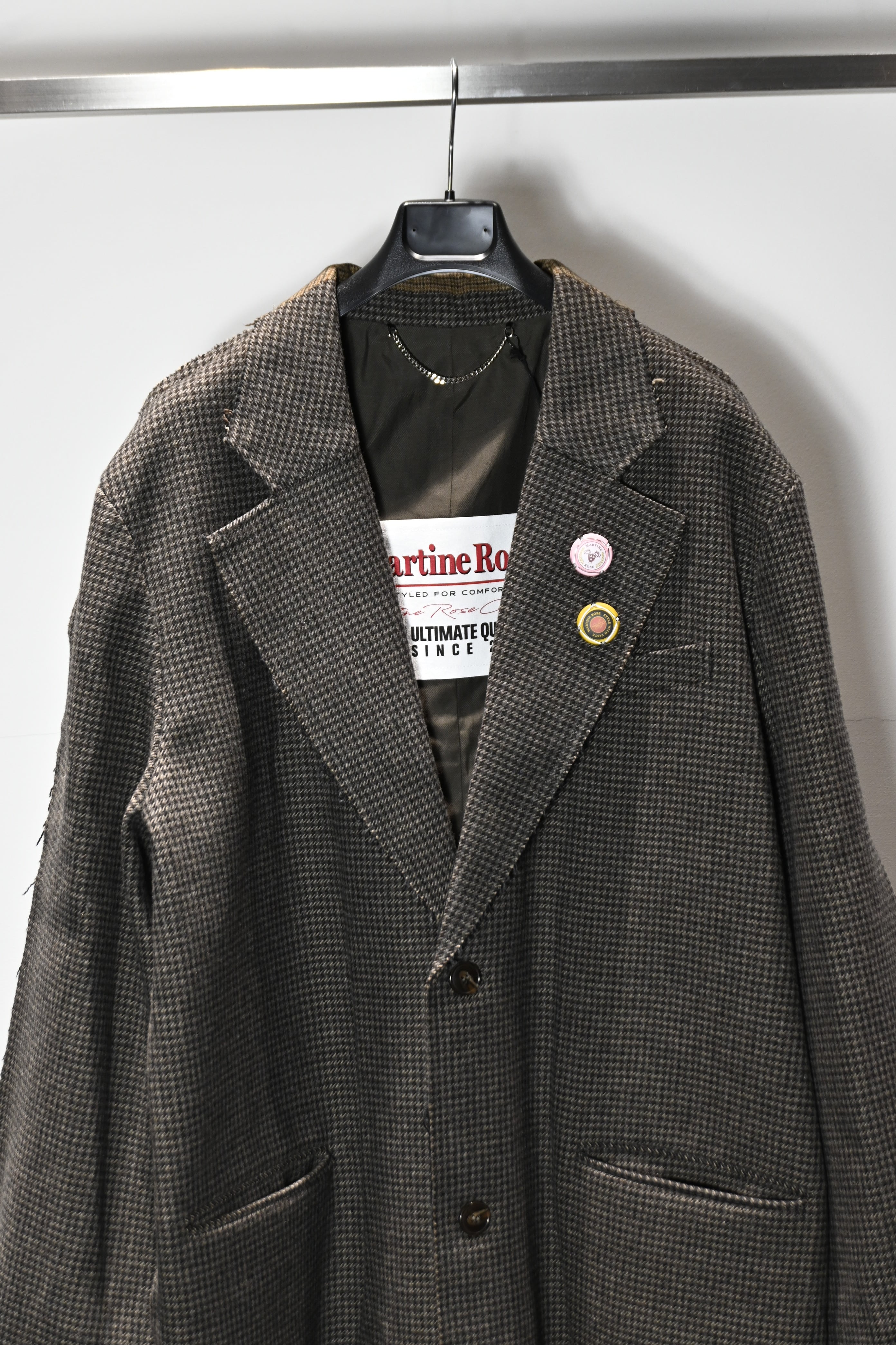 25AW】MARTINE ROSE マーティンローズ / HALF&HALF OVERCOAT