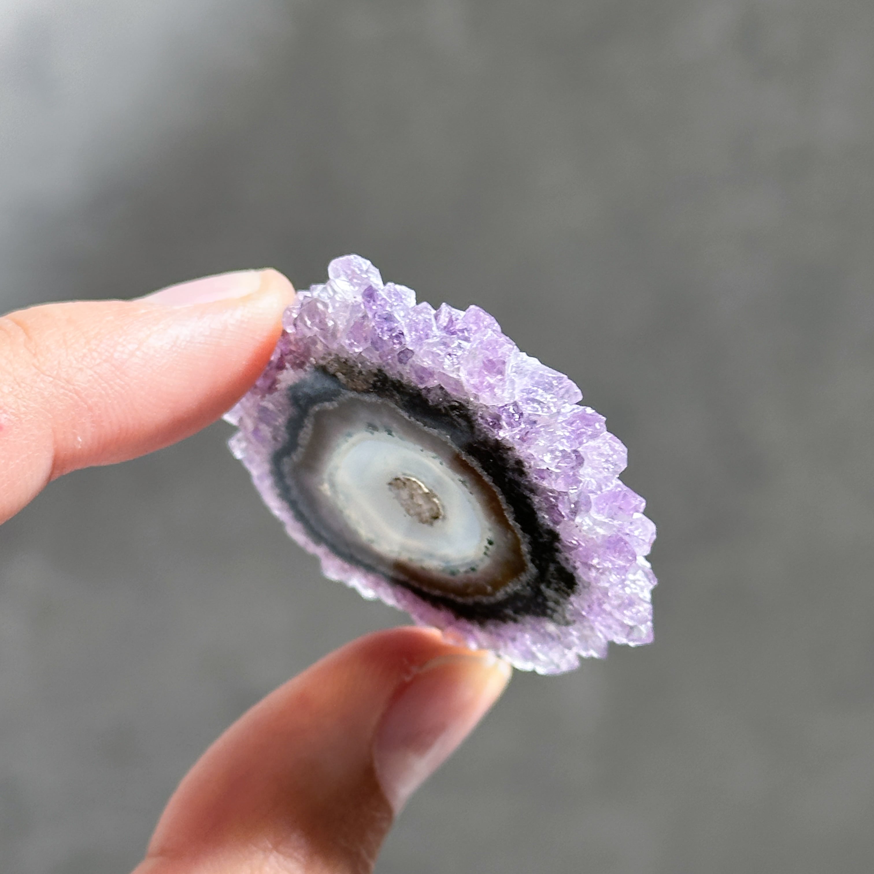 フラワーアメジスト スライス61◇ Flower Amethyst ◇天然石・鉱物