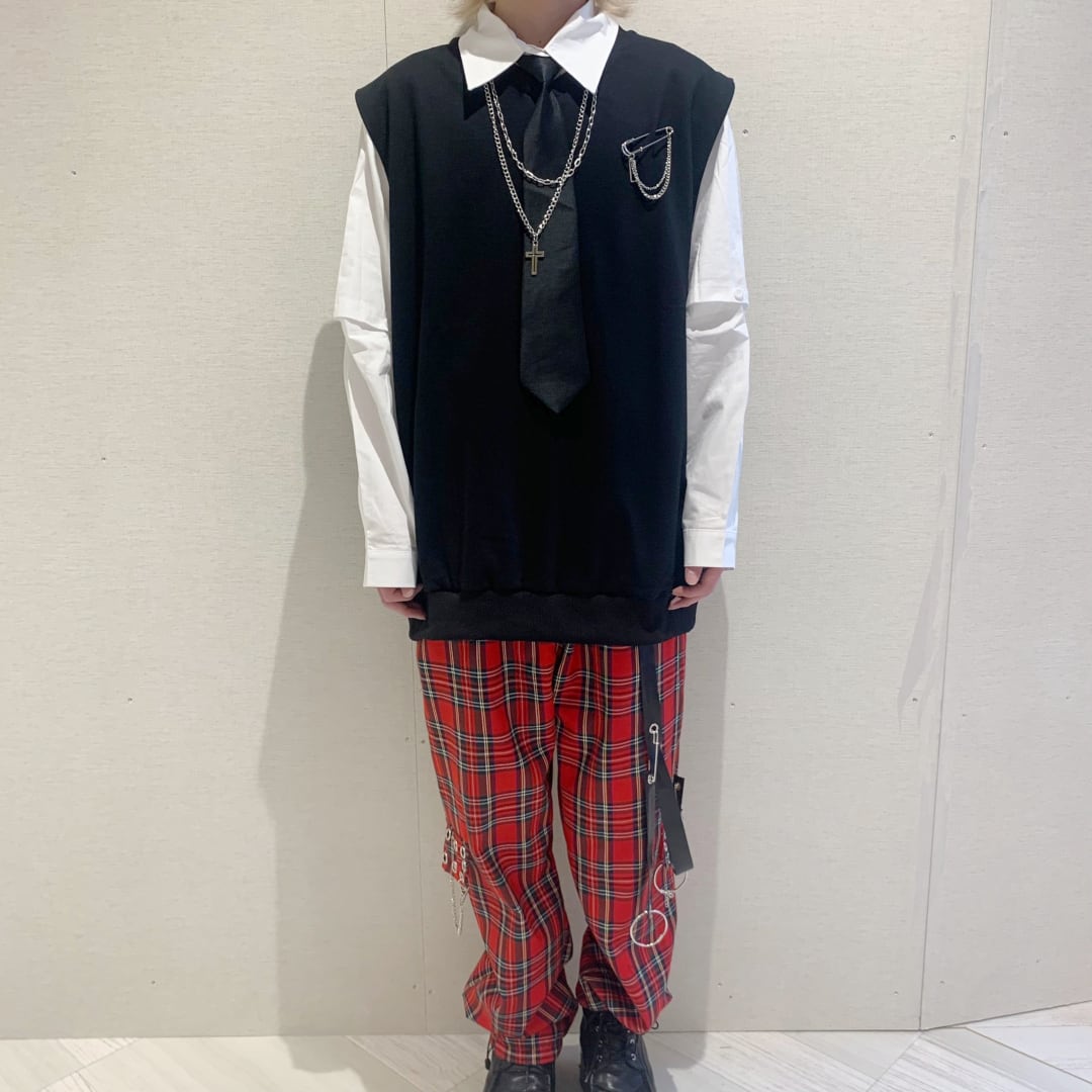 PIN付コットンベスト(BIGシルエット) | VOLCAN&APHRODITE