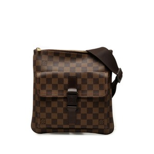 ルイ ヴィトン ダミエ ポシェット メルヴィール ショルダーバッグ N51127 ブラウン PVC レザー レディース LOUIS VUITTON 【中古】