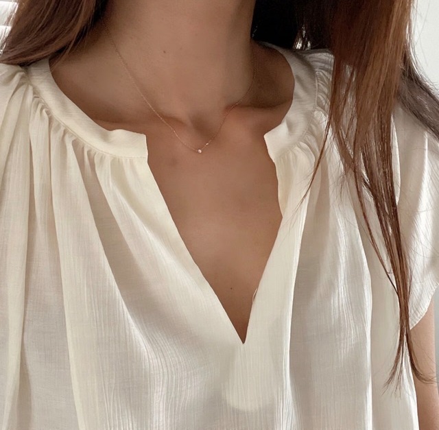 (即納) Fil. / Single grain necklace | 2color