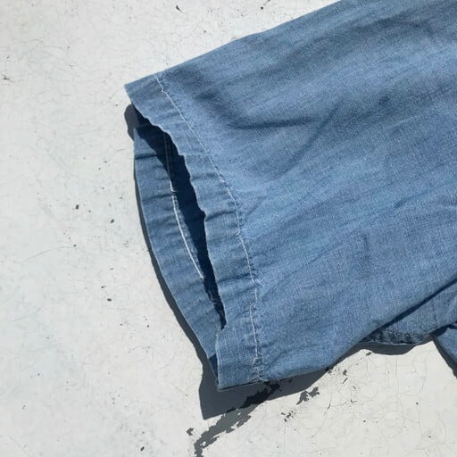 60's Sears SANFORIZED シャンブレーシャツ 半袖 ワークシャツ ライト