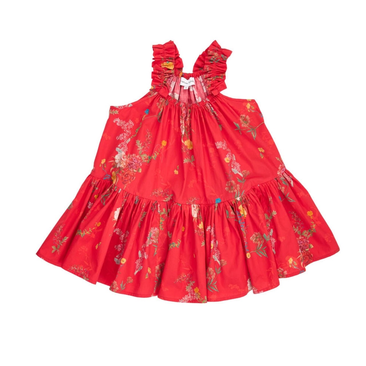 ＜CHRISTINA ROHDE＞ギャザー ワンピース Dress No. 139（red） - 1