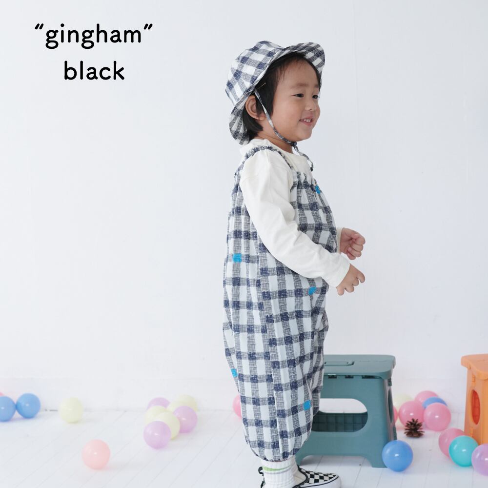 392plusm］お砂場着 ジャンプスーツ｜ more textiles | bibmilk Online