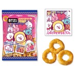 【ロット販売】【10入】BT21ダイカットステッカー付きスナック（TD）(3702507)