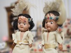 インディアンの男の子2体セット セルロイドドール 画像7