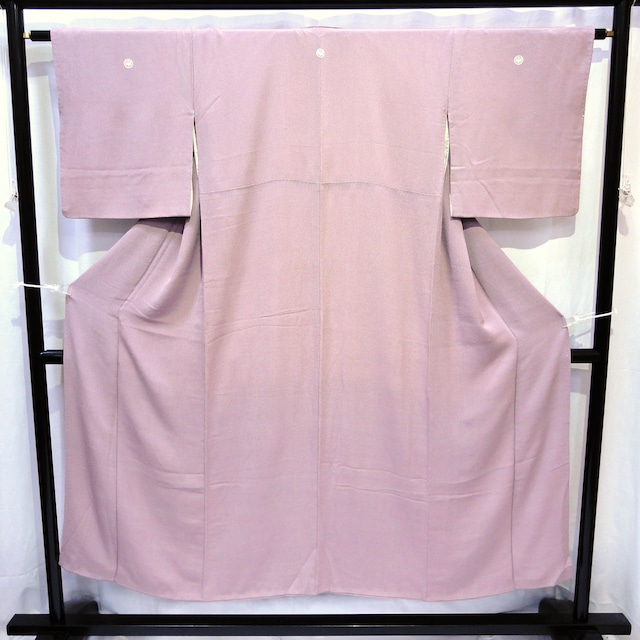 正絹・色無地・着物・三つ紋・No.200701-0430・梱包サイズ60