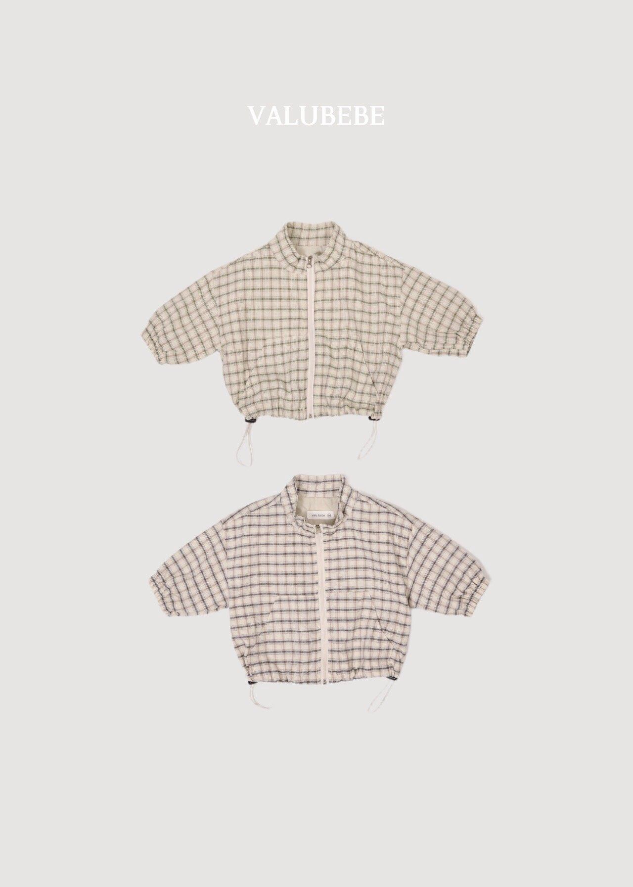 送料無料【予約】/ ハイチェックジャンパー/ valubebe