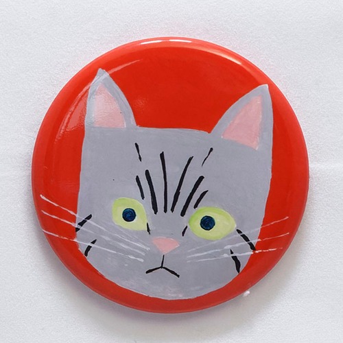 森邦保作品 猫マグネット N08（サバトライメージ）ロゴマークなしです。