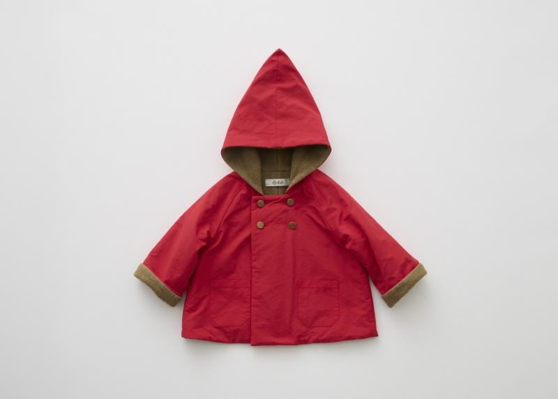 【 eLfin Folk 26AW 】 eLf Coat "コート" / red / 110-130cm