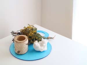 Lindshammar / ガラスのチーズプレートNo.5476