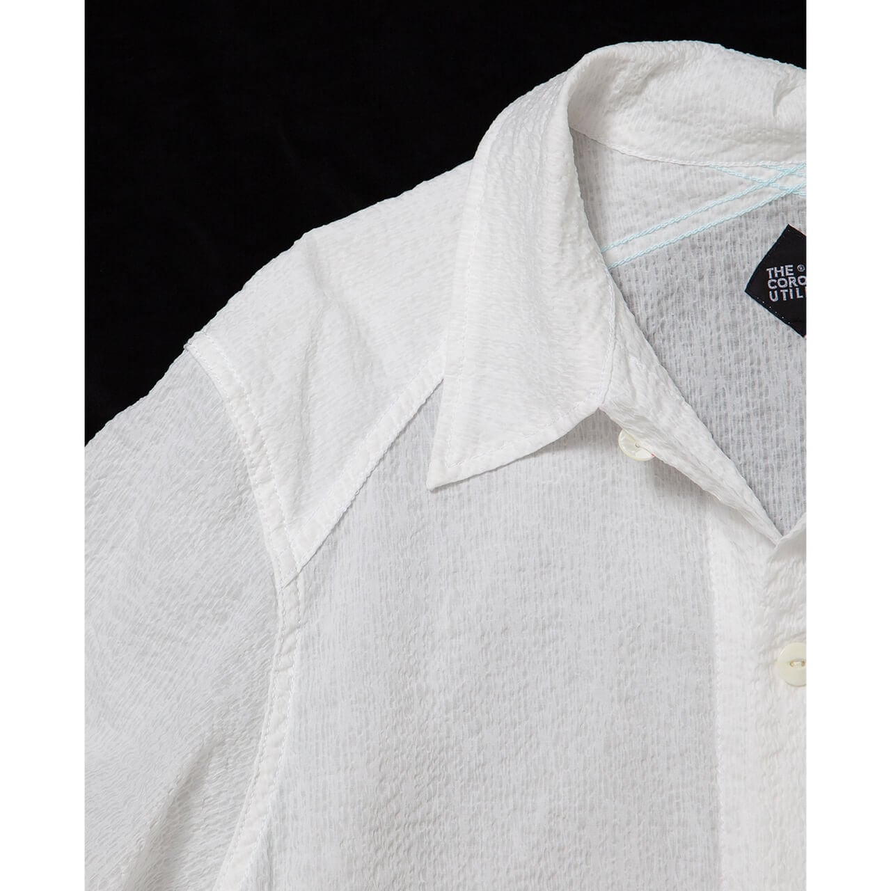 THE CORONA UTILITY / UTILITY FIELD SHIRT S/S Cotton Lawn Ripple
