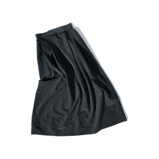 【YUKI SHIMANE】Tuck Skirt (Black)