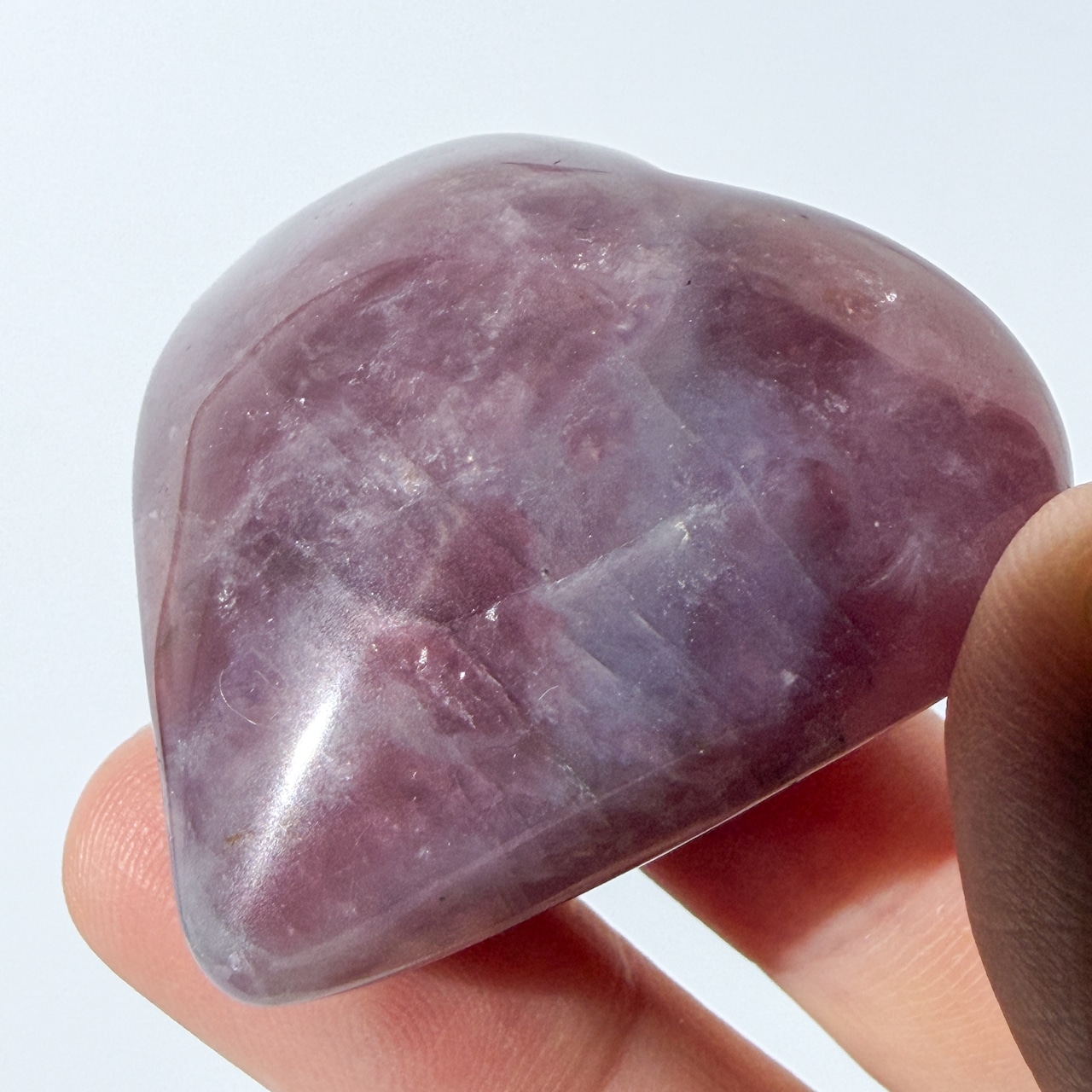 ラベンダーローズクォーツ ハート * Rose Quartz * 天然石