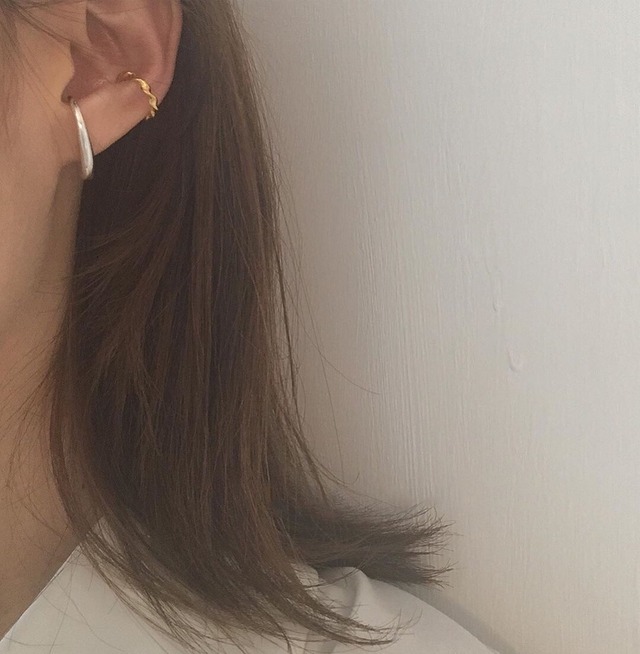 S925/14kgp simple cuff pierce (P71)