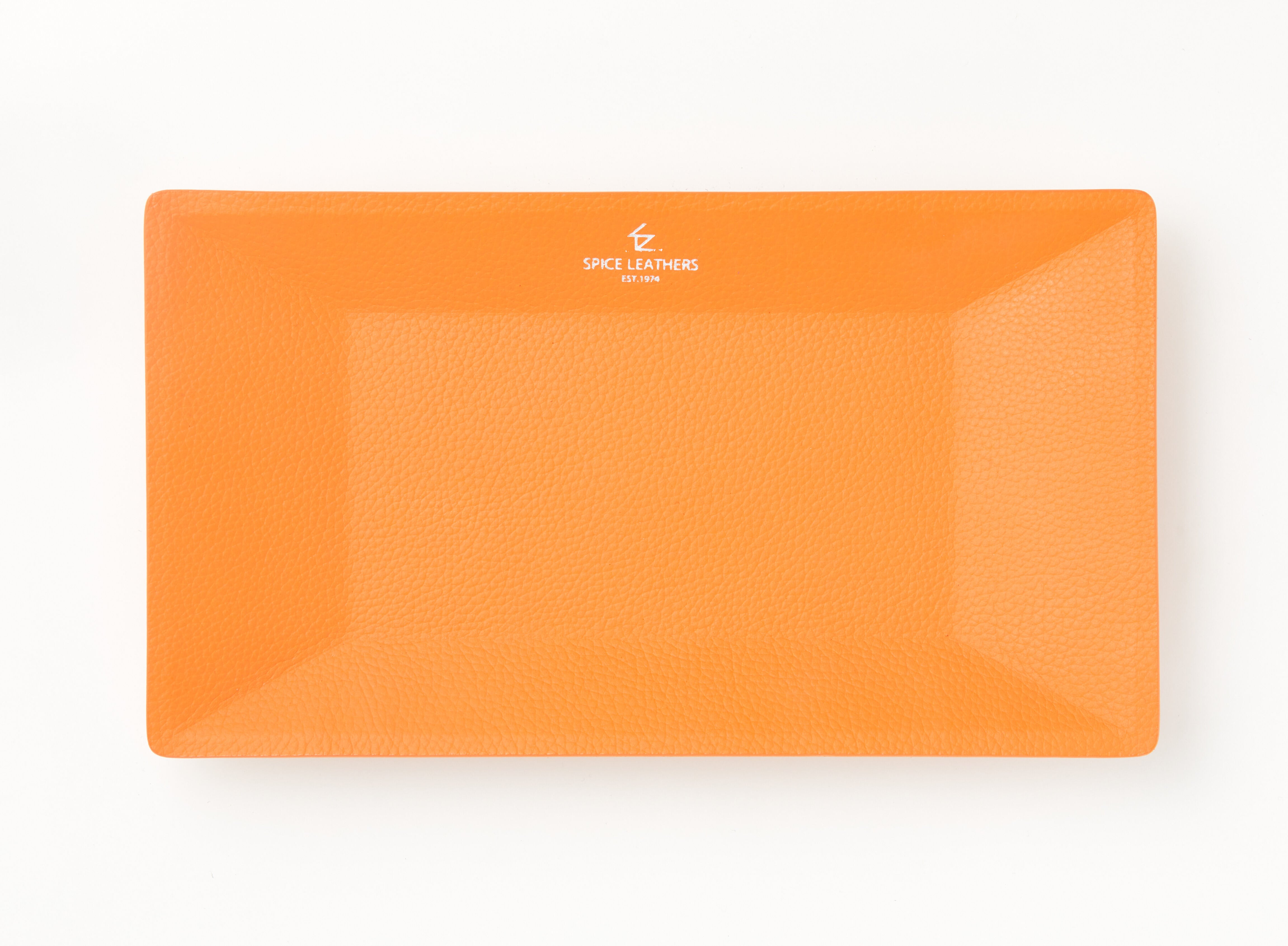 BANKER レザートレー 本革 オレンジ | 【SPICE LEATHERS】スパイス