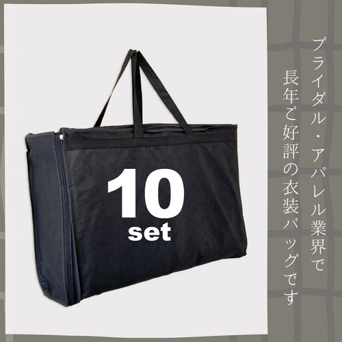 10枚セット【在庫特価品】不織布製・３折ドレスバッグ(商品番号22J）【送料無料】