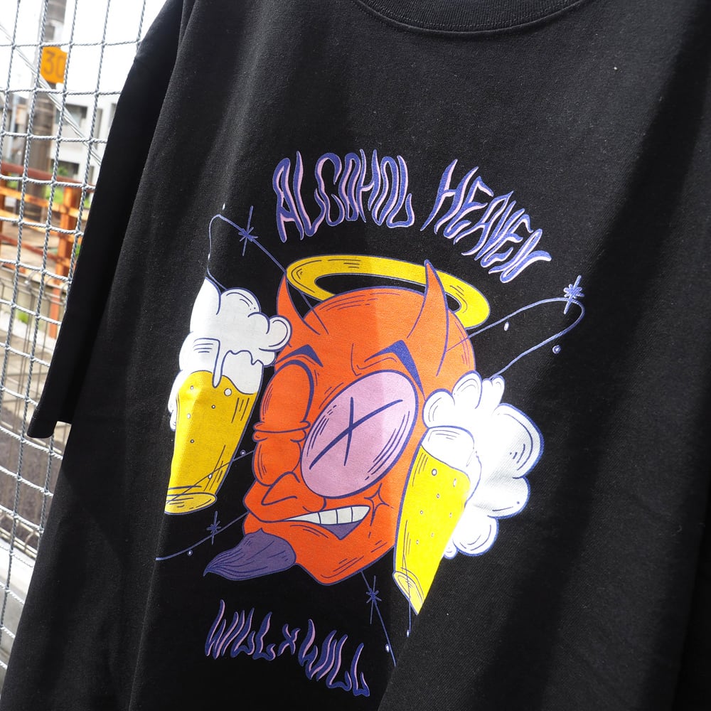 「Chaostic Heaven Party 2015」えおえおシャツ Alcohol heaven T-shirts Black | WillxWill