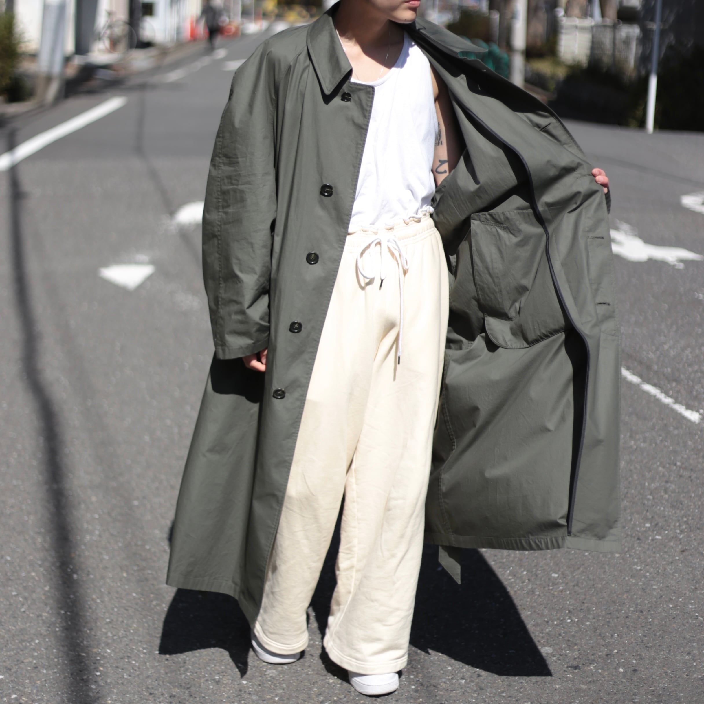 Christian Dior オーバーサイズ ピスタチオ スプリング ステンカラー 