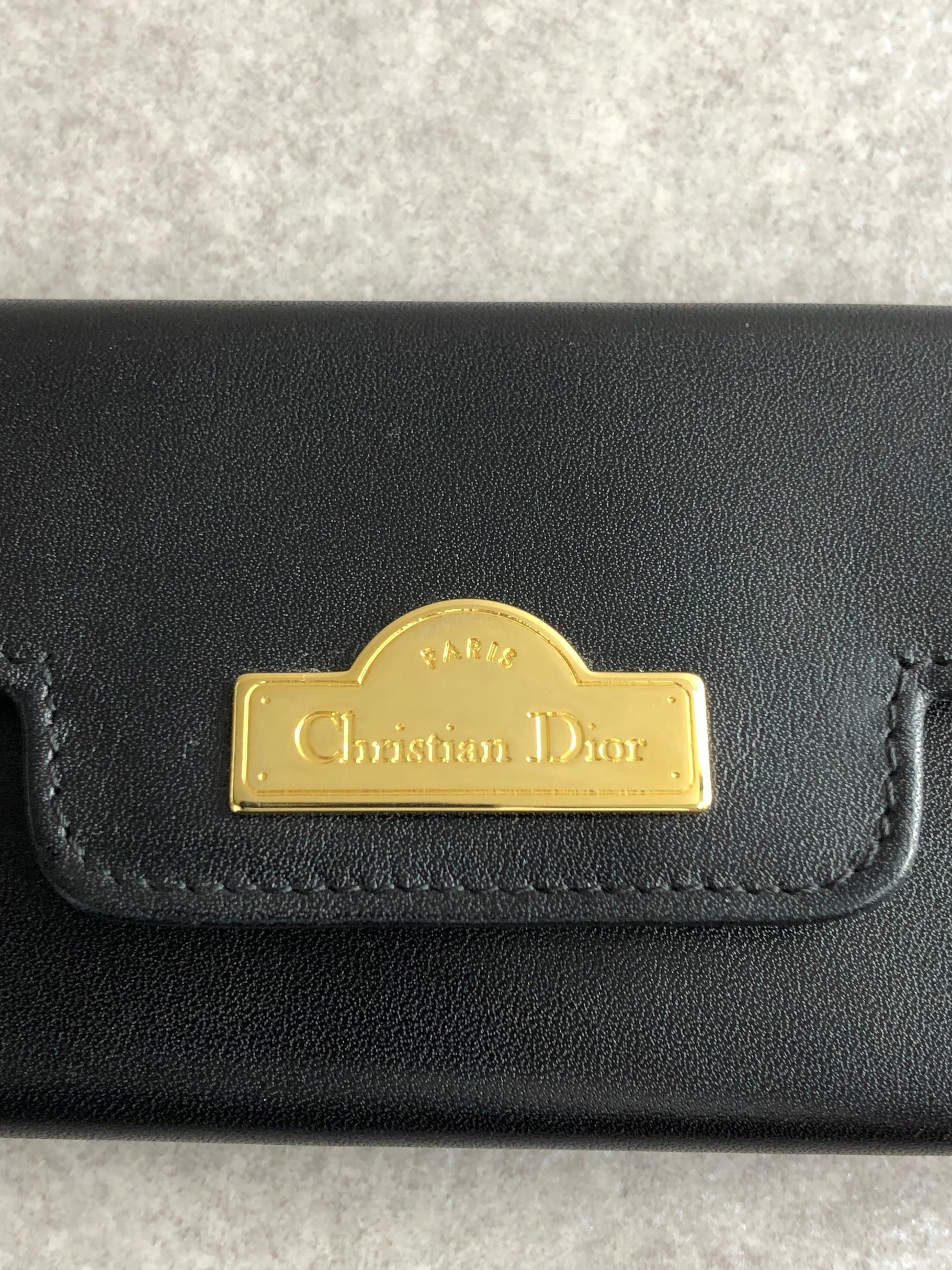 Christian Dior クリスチャン ディオール キーケース ブラック ロゴ
