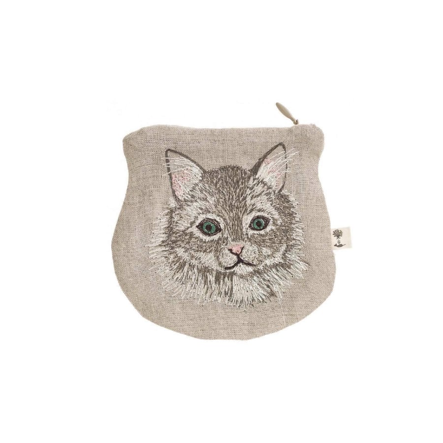 CORAL&TUSK [Siberian Cat] サイベリアン キャット 刺繍 ミニポーチ
