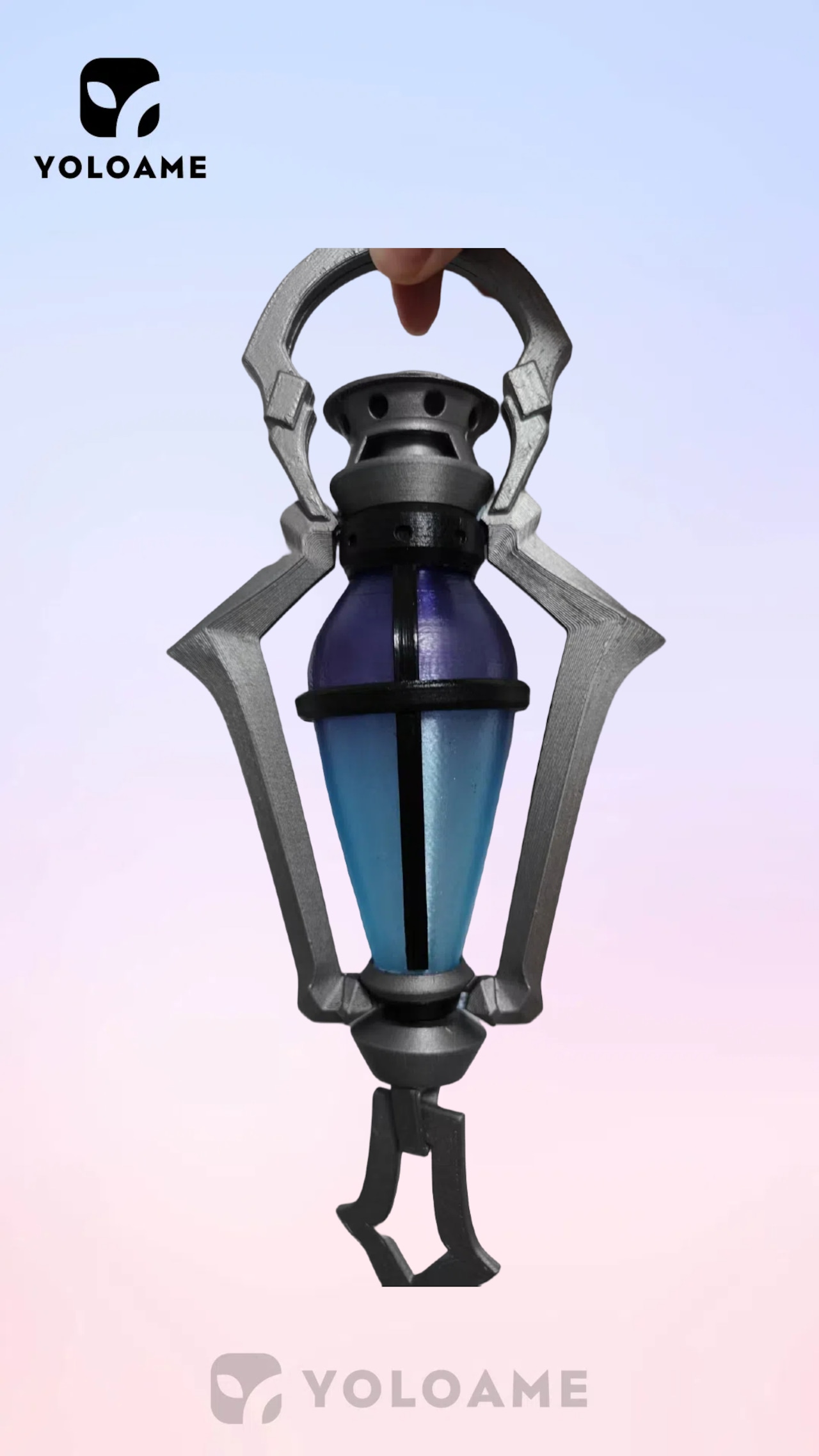 YOLOAME 原神 フリンズ コスプレ道具 アクセサリー ランタン 3Dプリント製 LED内蔵 ハンドメイド