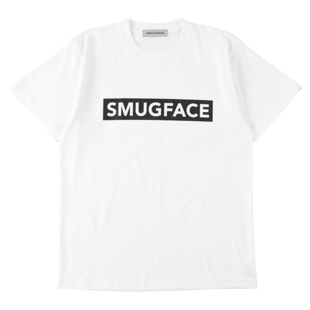 SMUGFACE / ボックスロゴ  Tシャツ  WHITE   (SFT-001)