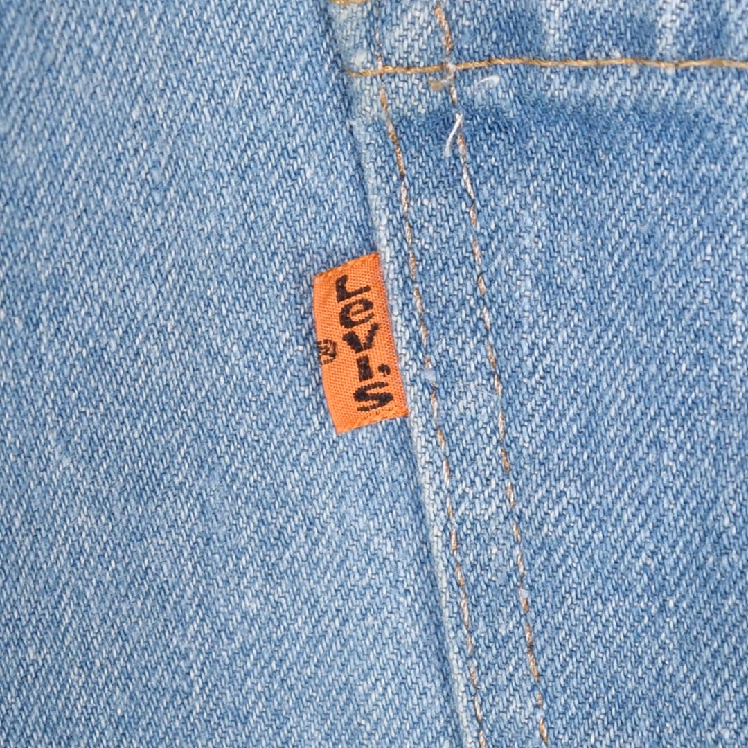 80s リーバイス 505 ストレート USA製 デニムパンツ ジーンズ オレンジ