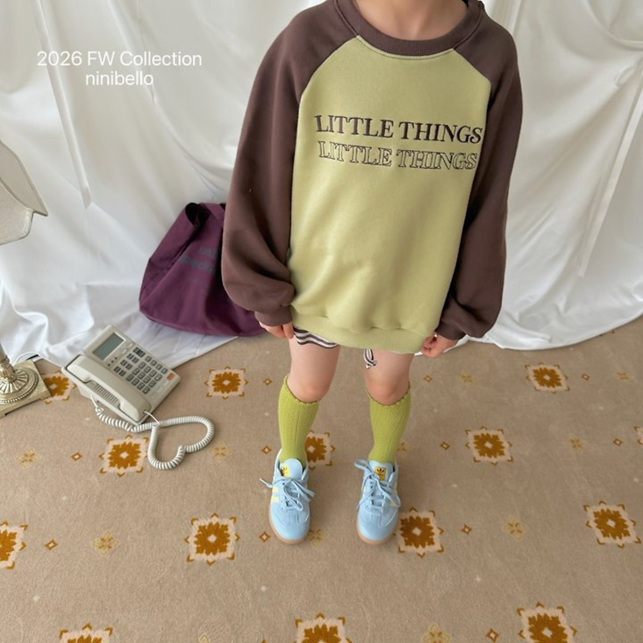 韓国子供服 / ninibello / Little Raglan Sweatshirt  / トレーナー *XS~XXL*