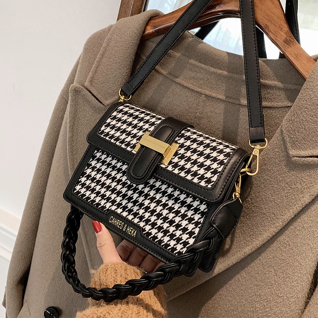 オータムウィンター格子柄 秋物 冬物 スクウェア メッセンジャーバッグ Tiancai_Wing_Bag35038233440