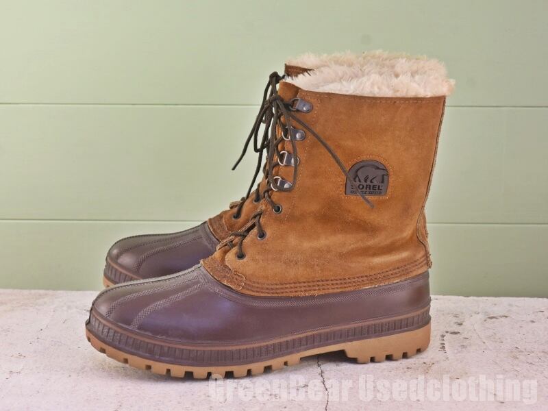 USA製 SOREL ビンテージ スノーブーツ 茶 メンズ 13 31cm Z250 USA製ソレルSORELビンテージスノーブーツ良い味茶ブラウンメンズ
