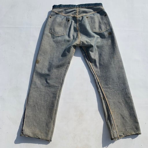 Levi's リーバイス 50S VINTAGE 501XX 革パッチ 両面タブ BIG E デニムパンツ ヴィンテージ インディゴ