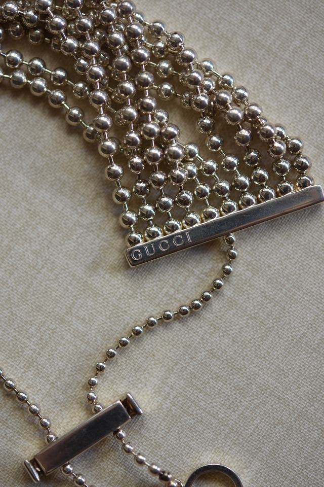 IORI／"GUCCI" bracelet／10-Strand ball chain